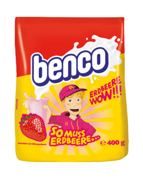 Benco Erdbeer Wow, aromatisiert mit Erdbeergeschmack, 400g